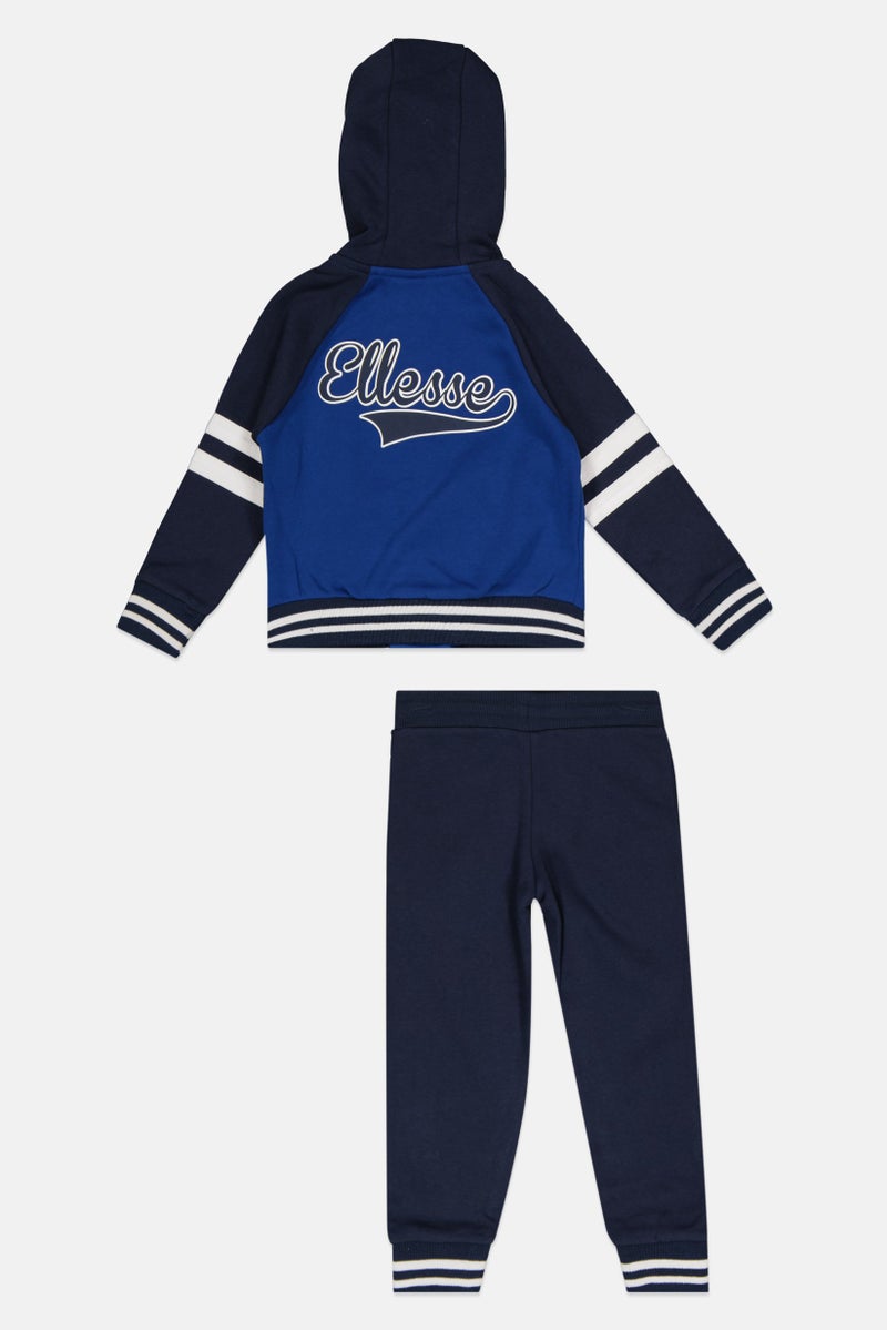 Ellesse Toddlers Boy 2 Pcs Brand Logo Sweatershirt And Jogger Pants Set, Navy  - Image 2