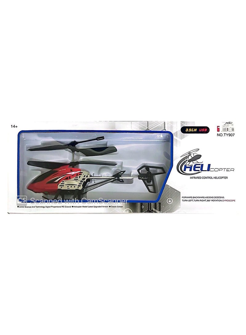 Helicopter USB Charging Helicopter With LED Light Aircraft Toy for Children Remote Control Airplane 