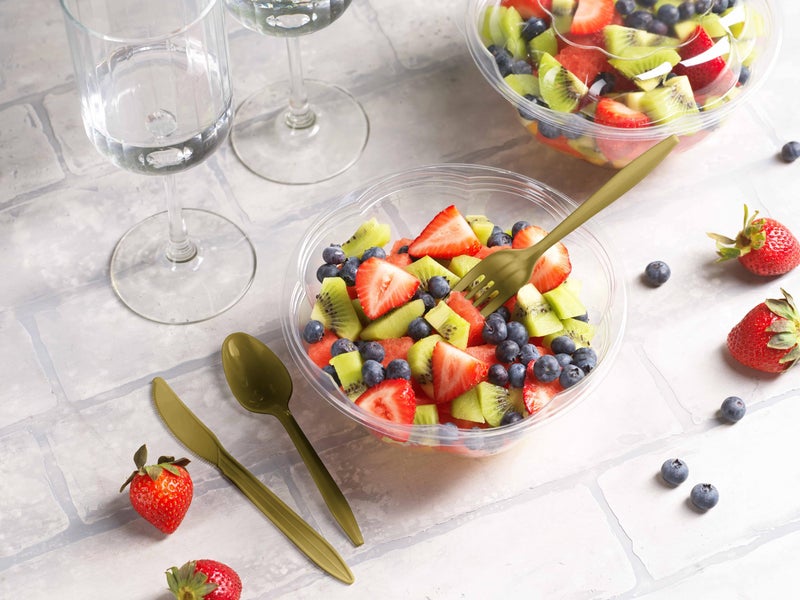 Munfix 1000 Count Gold Silverware Set  334 Forks  333 Spoons  333 Knives  Medium Weight BPA Free Disposable Plastic Cutlery Set  Bulk Combo Pack Flatware Set for Party Supplies - Image 4