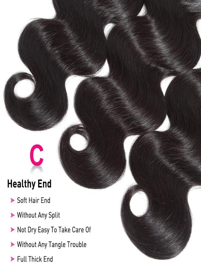 Flady 12A Brazilian Human Hair Bundles Body Wave 3 Bundles Human Hair 18 18 18 Inch Virgin Hair Bundles Deals Human Hair Weave Body Wave Human Hair Extensions Natural Color - Image 4