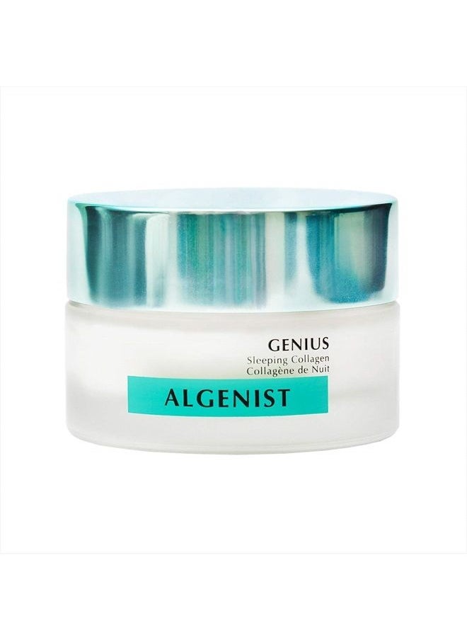 Algenist GENIUS Sleeping Collagen - Vegan Collagen Night Cream with Ceramides for Smooth, Glowing Skin - Non-Comedogenic & Hypoallergenic Skincare  - Image 1
