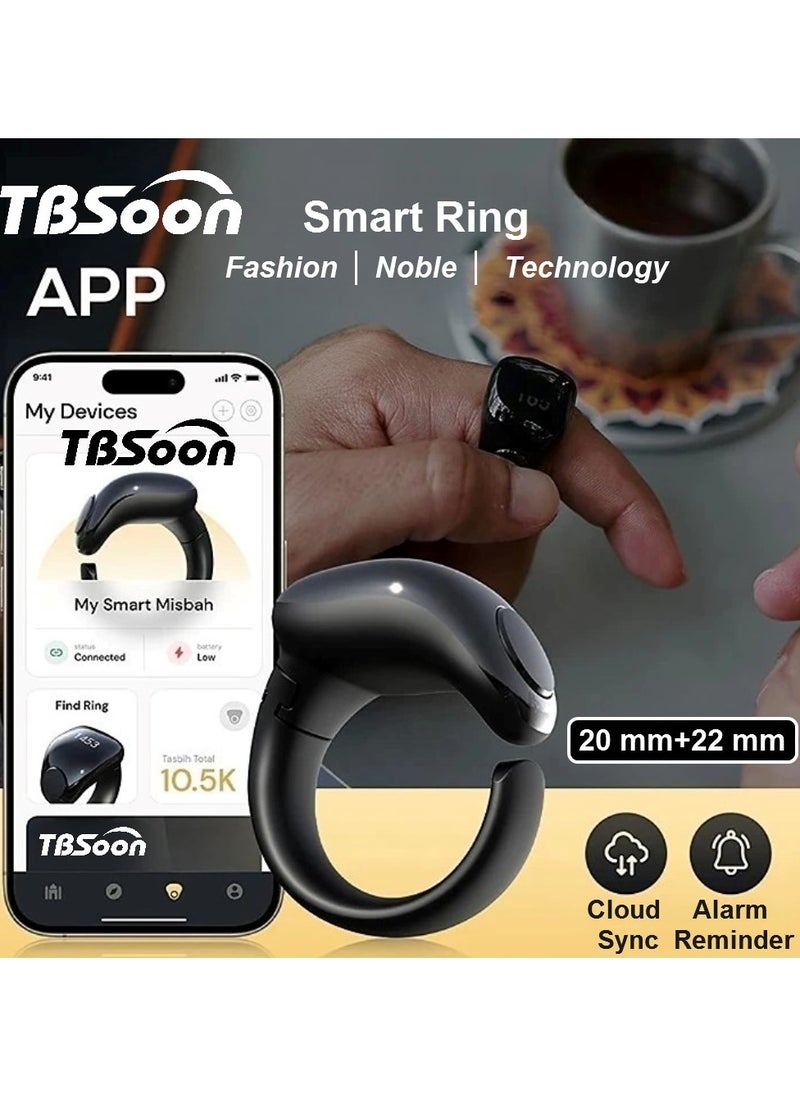 TBSoon - Fashion Multifunctional Smart Ring, Counter Ring, Watch Ring, 5 Time Reminders, Direction Indicator, Large Battery, OLED Display, Alarm Clock, Fashion, Cool - Image 1