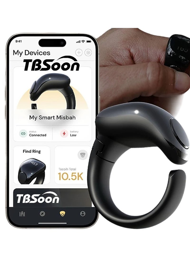 TBSoon - Fashion Multifunctional Smart Ring, Counter Ring, Watch Ring, 5 Time Reminders, Direction Indicator, Large Battery, OLED Display, Alarm Clock, Fashion, Cool - Image 1