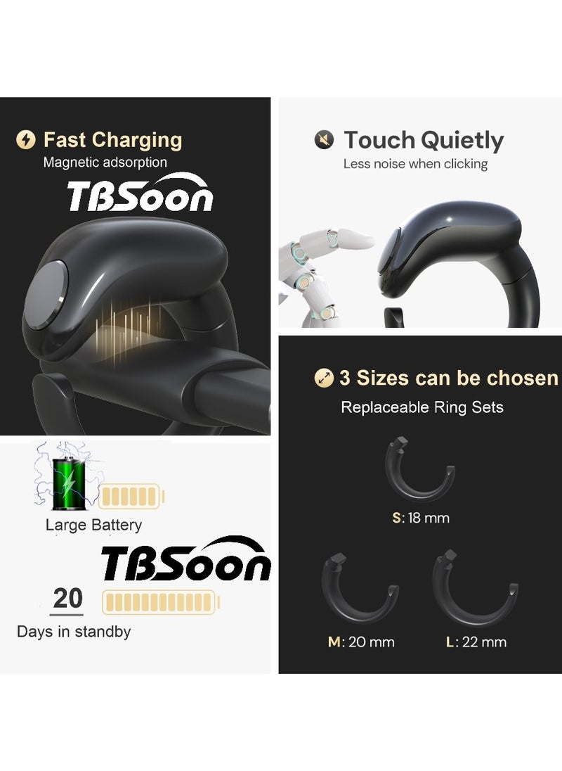 TBSoon - Fashion Multifunctional Smart Ring, Counter Ring, Watch Ring, 5 Time Reminders, Direction Indicator, Large Battery, OLED Display, Alarm Clock, Fashion, Cool - Image 1