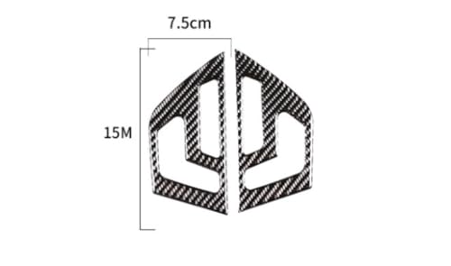 NIUHURU Compatible with Mercedes Benz CLA GLA 250A Class 2015-2019 Carbon Fiber Seat Button Cover Decal Car Interior Accessories - Image 4