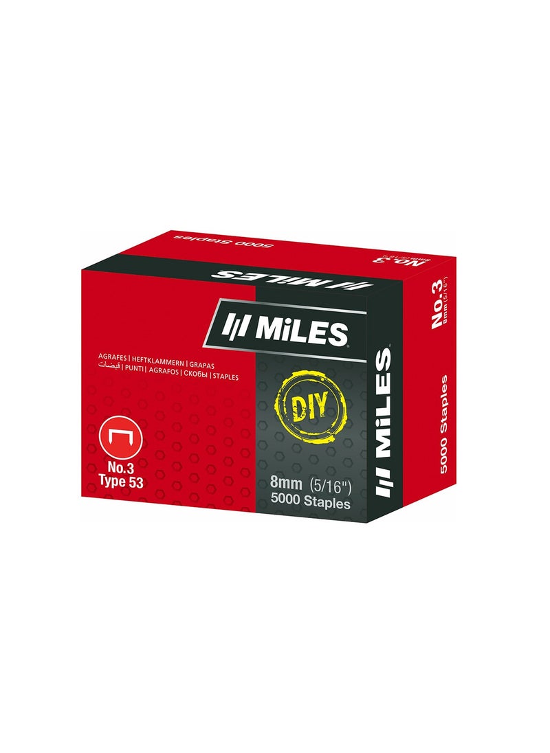 MiLES دبابيس دباسة N03-8 مم 