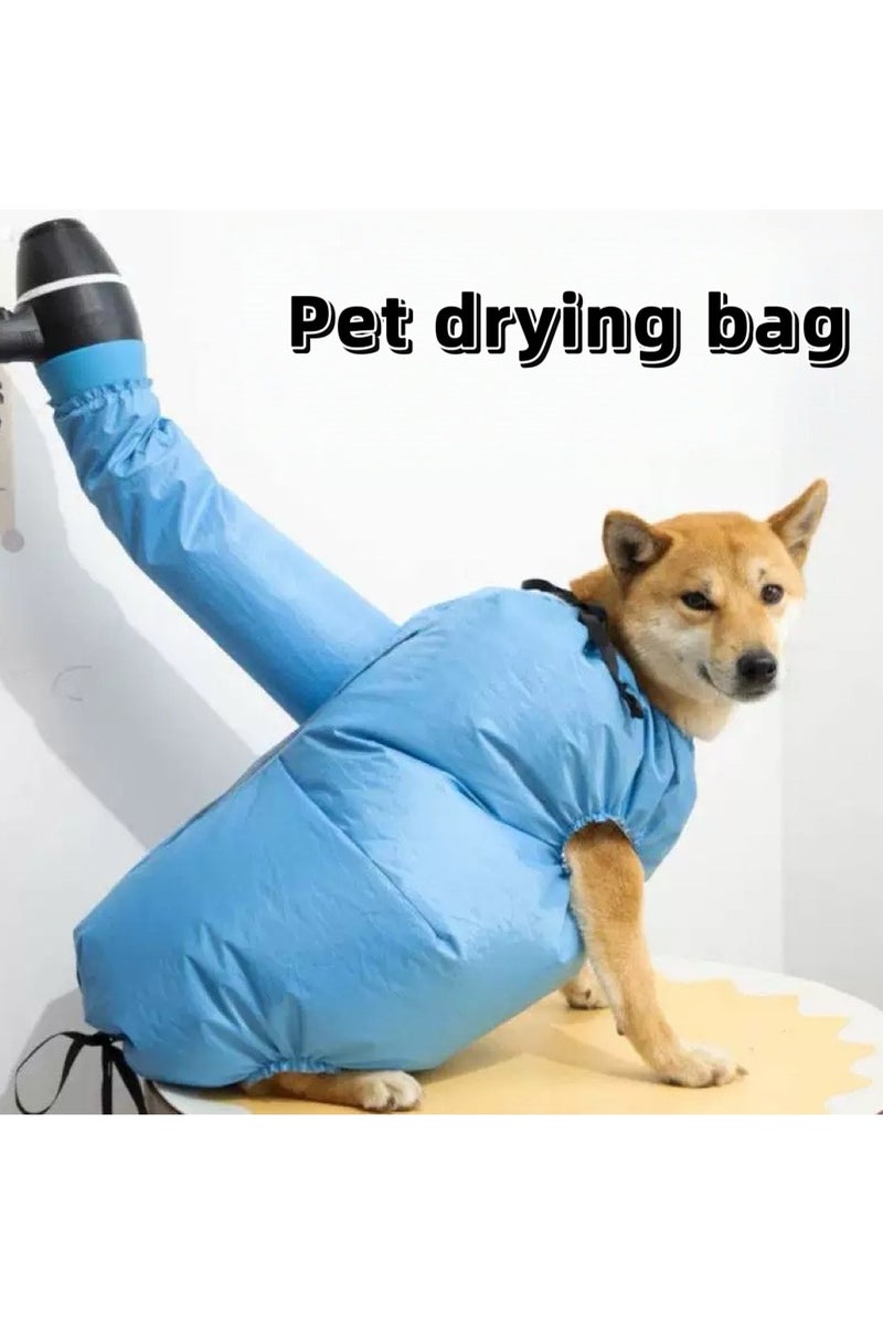 Pet drying bag, portable dog drying bag, pet cleaning and beauty hair room, suitable for drying small and medium-sized dogs and cats (L size) - Image 1