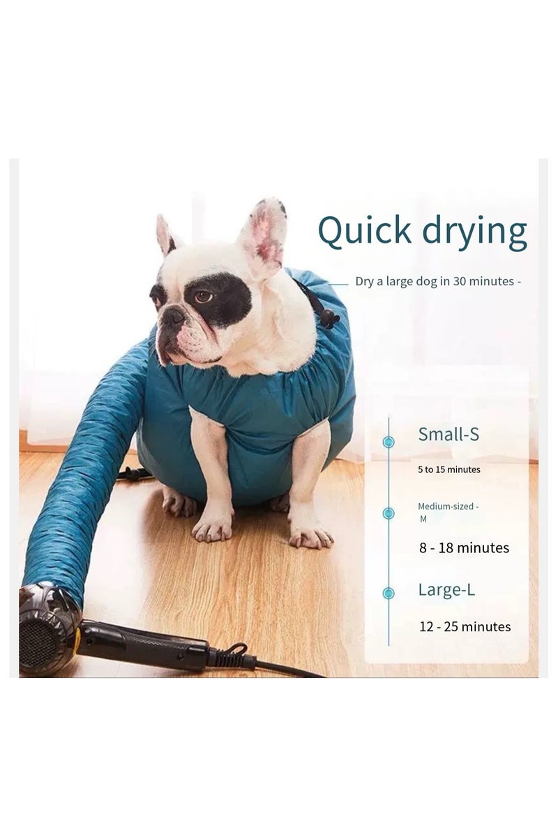 Pet drying bag, portable dog drying bag, pet cleaning and beauty hair room, suitable for drying small and medium-sized dogs and cats (L size) - Image 4