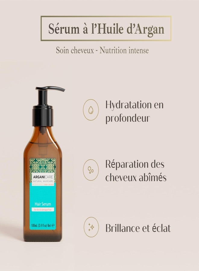 Arganicare Natural Argan Oil Serum with Jojoba Oil - Hair Growth Formula for Damaged Hair, Dry Scalp Treatment & Frizz Control - Vegan Shea Moisture Blend - Image 3
