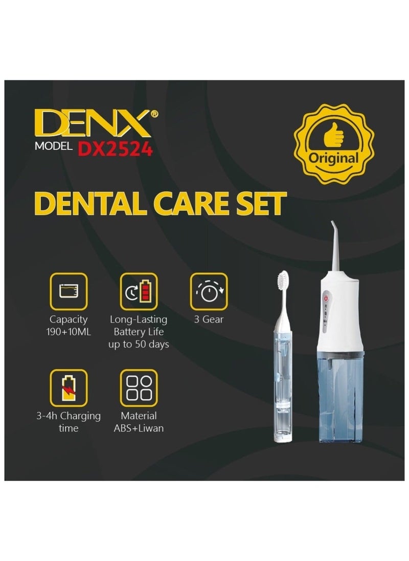 Denx Dental Care Set Smart Interdental Water Flosser Dental Toothbrush Dx2524 - Image 4