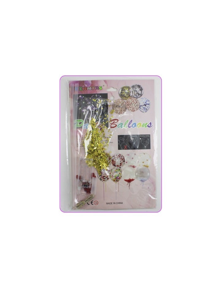 بارتي فن بوبو بالون 20 بوصة مع LED + بريق 1 مجموعة / بطاقة - Image 2