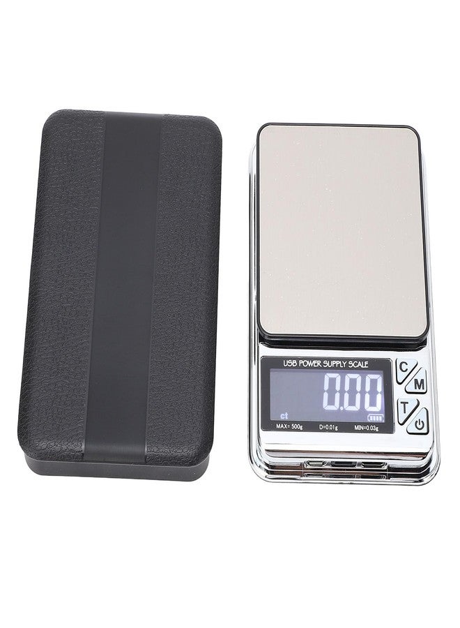 Srliya Digital Milligram Scale 500g 0.01g 7 Units USB Charging Pocket Jewelry Scale for Food Powder - Image 1