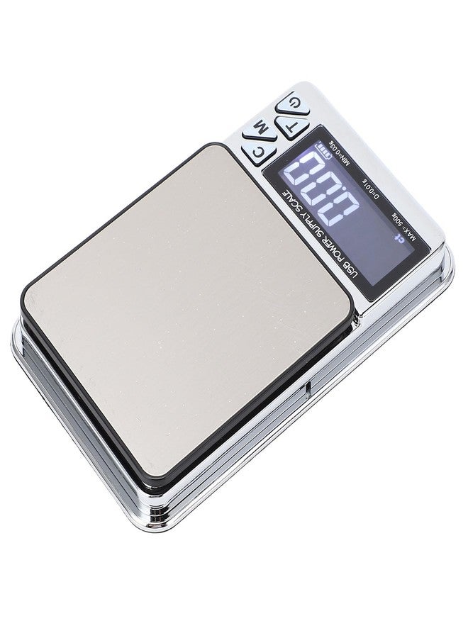 Srliya Digital Milligram Scale 500g 0.01g 7 Units USB Charging Pocket Jewelry Scale for Food Powder - Image 3