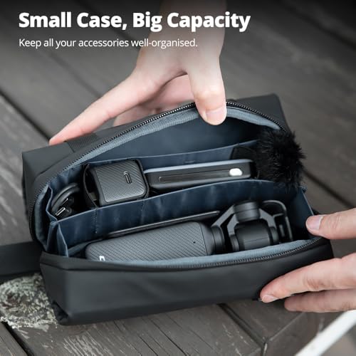 AMBITFUL ZOOM P1 Storage Case, Carrying Bag for DJI OSMO Pocket 3, OSMO 360,Large Capacity Portable Multi-Function Gadget Pouch, Multi-Layer Waterproof Travel Case - Image 4