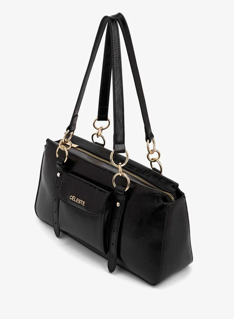 Celeste BLACK Shoulder Bag With Double Handle for Women | Best Price UAE