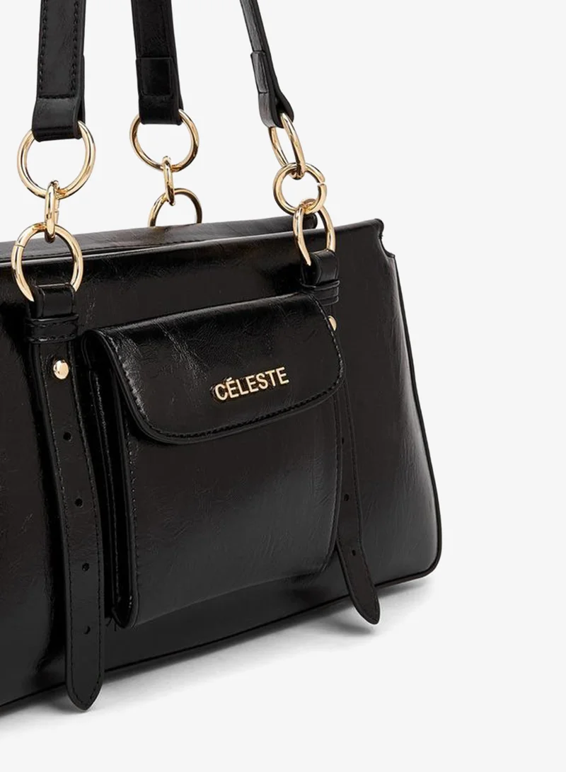 Celeste BLACK Shoulder Bag With Double Handle for Women | Best Price UAE