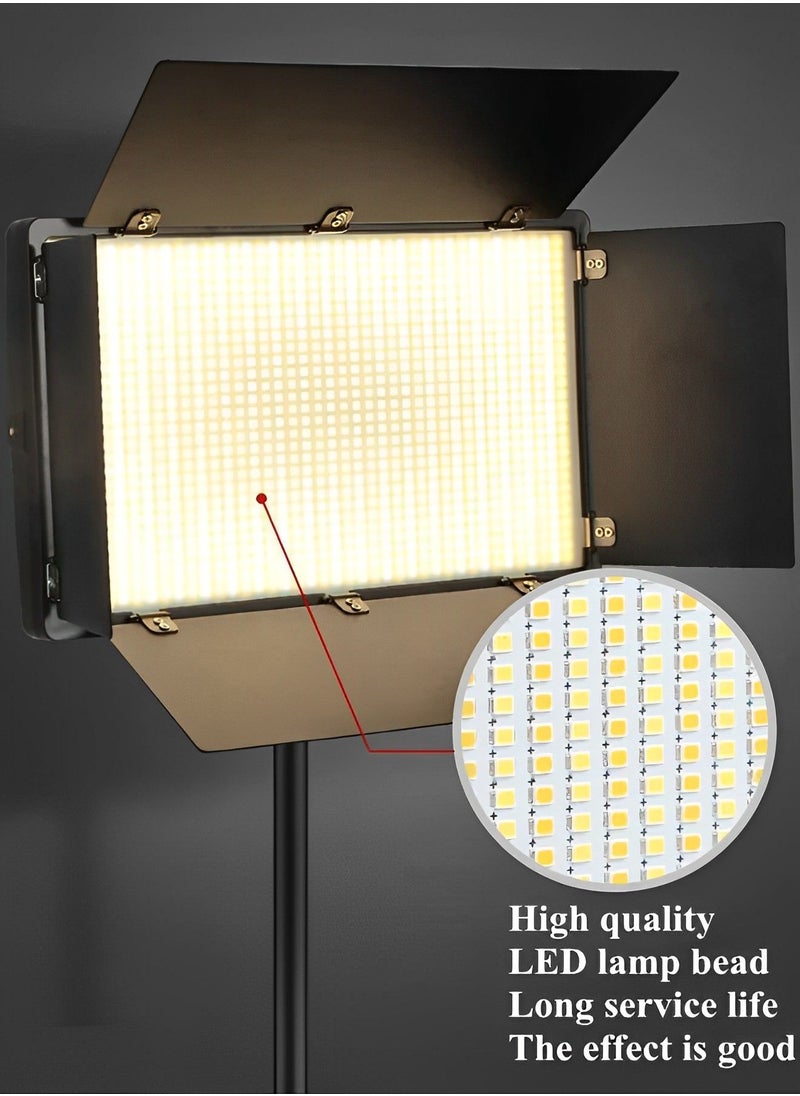 Generic - led panel lights, Professional Photo & Video LED Light Kit Pro Led 800 Dual Power Supply, Adjustable Brightness & Color 3200-6500k, led light panel Best For Shooting - Image 1