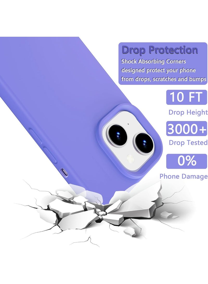 ACLIX Premium Liquid Silicone Case for iPhone 15 Slim Fit, Soft Touch with Microfiber Lining & Enhanced Camera Protection - Durable & Anti-Fingerprint | Light Purple - Image 4