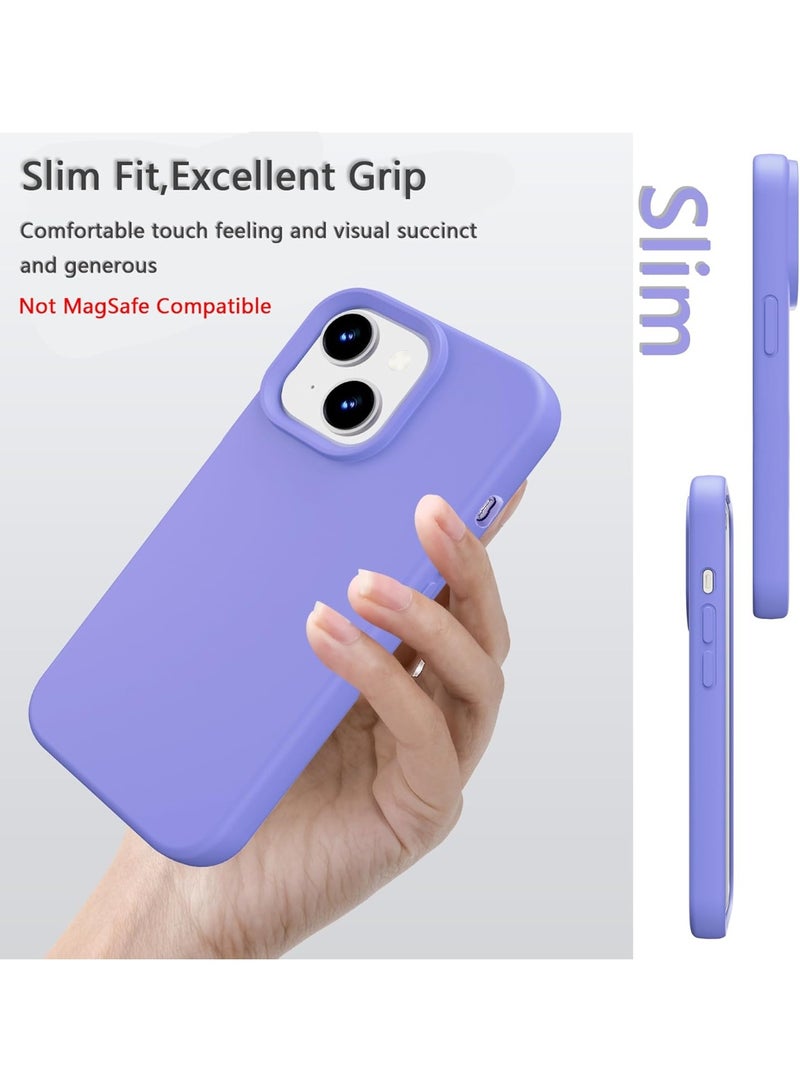 ACLIX Premium Liquid Silicone Case for iPhone 15 Slim Fit, Soft Touch with Microfiber Lining & Enhanced Camera Protection - Durable & Anti-Fingerprint | Light Purple - Image 5