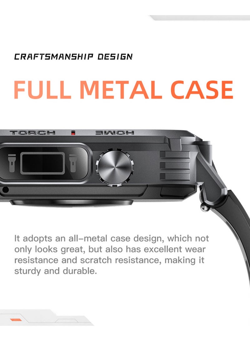 3ATM Waterproof Smart Watch 400mAh Large Battery, 2.02 Inch Bluetooth Watch with Compass, Smartwatches Bluetooth Make/Answer Calls Fitness Modes and Sleep Modes Multi-app Message Reminder Monitor Multi Language - view 3