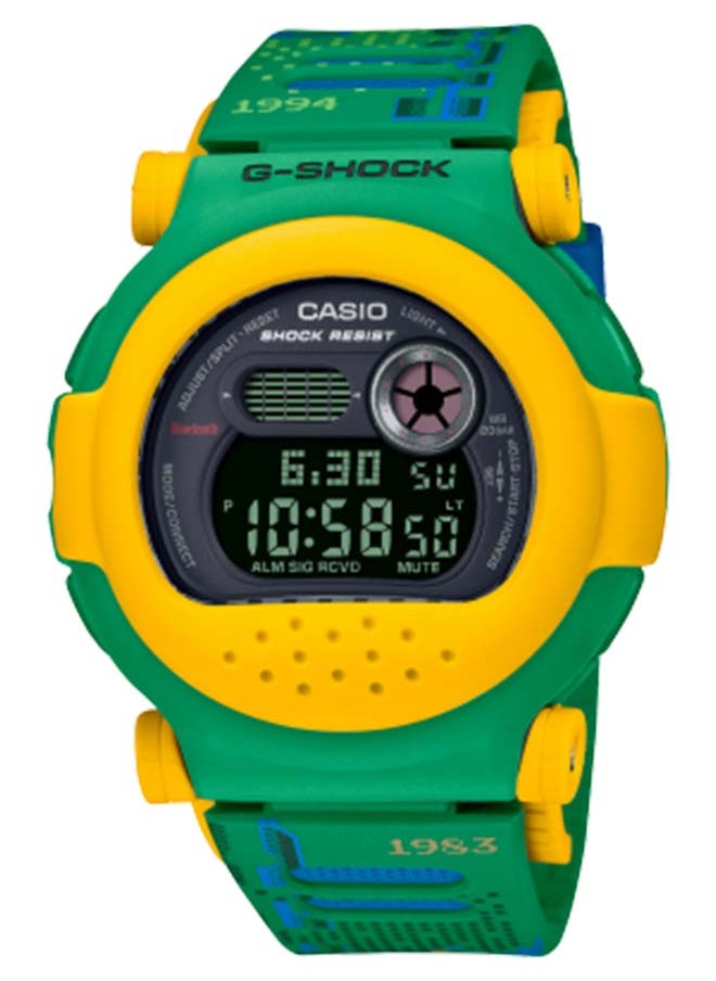 CASIO Digital Round Shape Resin Wrist Watch G-B001RG-3DR - 47 Mm 