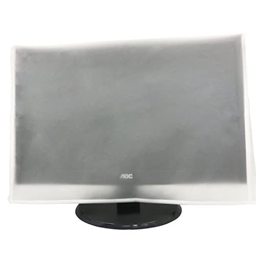 SZBRO Monitor Dust Cover, LCD/LED HD Antistatic Vinyl Flat-Screen Computer Monitor Water Proof Protective Case Compatible with 24" iMac Desktop and Accessories(24W x18H x3D) - Image 1