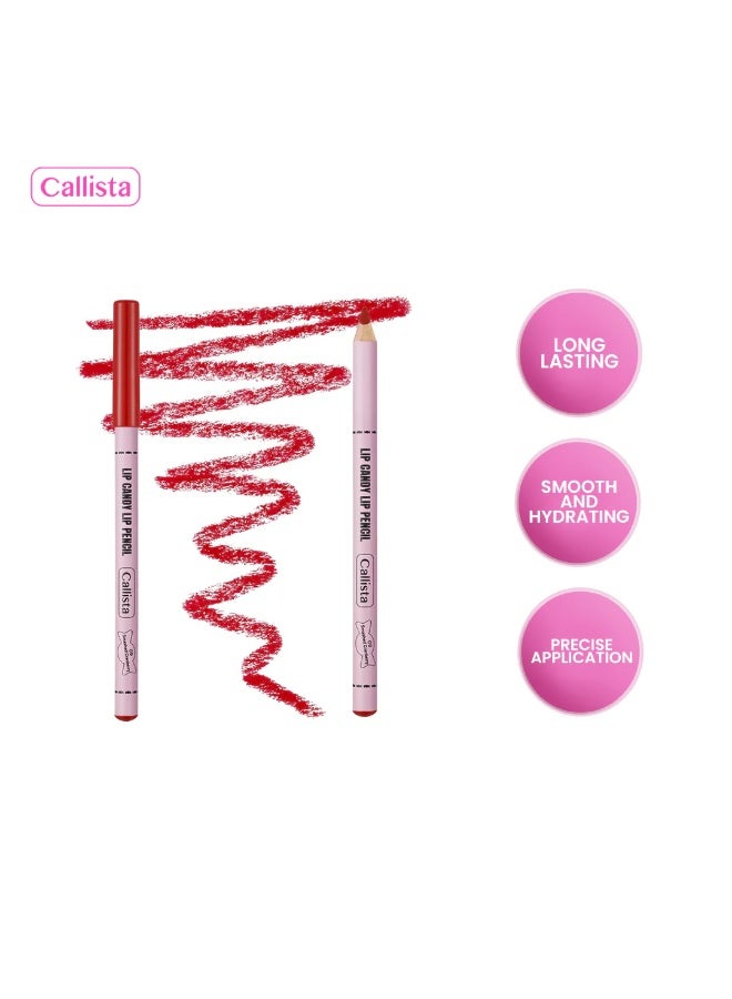 كاليستا قلم شفاه مطفي بلون كرانبيري لتحديد الشفاه بدقة وثبات طويل وملمس سلس - Image 2