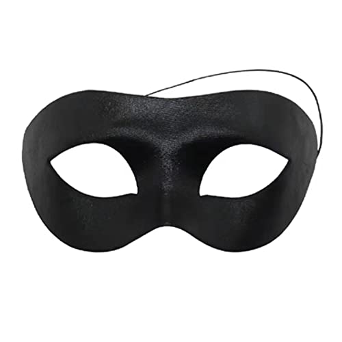 AIYAYI Masquerade Mask for Men， Halloween Black Masquerade Masks Faux Leather - Image 1