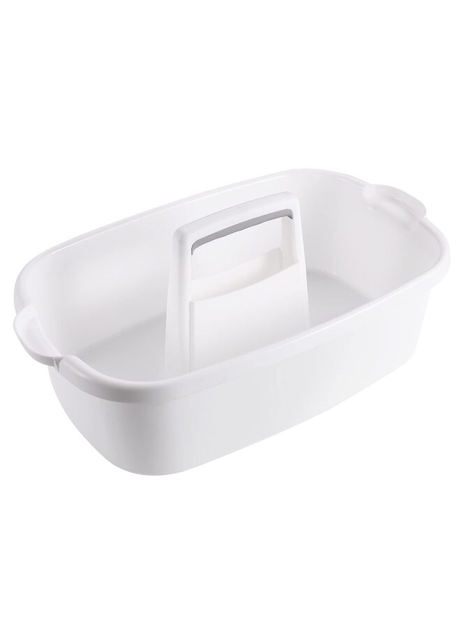 2PCS Cleaning Supply Caddy, Shower Caddy Tote, Divided Basket Bin with Handle for Dorm, Bathroom, Garden, Kitchen, Cleaning Supplies,Under Sink Tool Storage Caddy(GREY) - Image 1