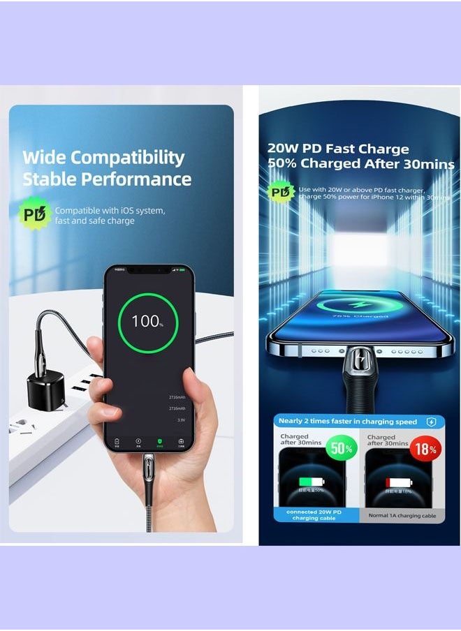 Connected Boldy-Cl Charging Cable USB-C to Lightning 20W PD 1.2m