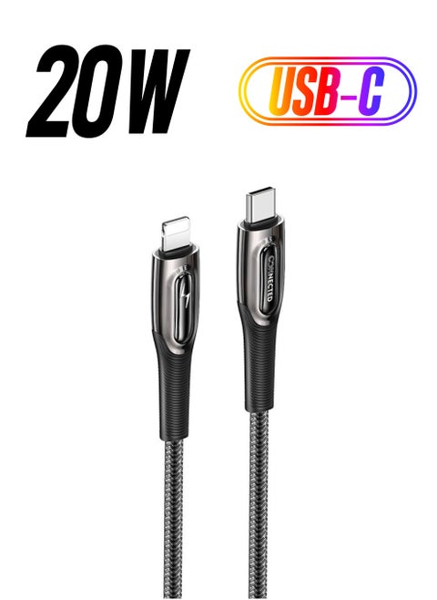 Connected Boldy-Cl Charging Cable USB-C to Lightning 20W PD 1.2m