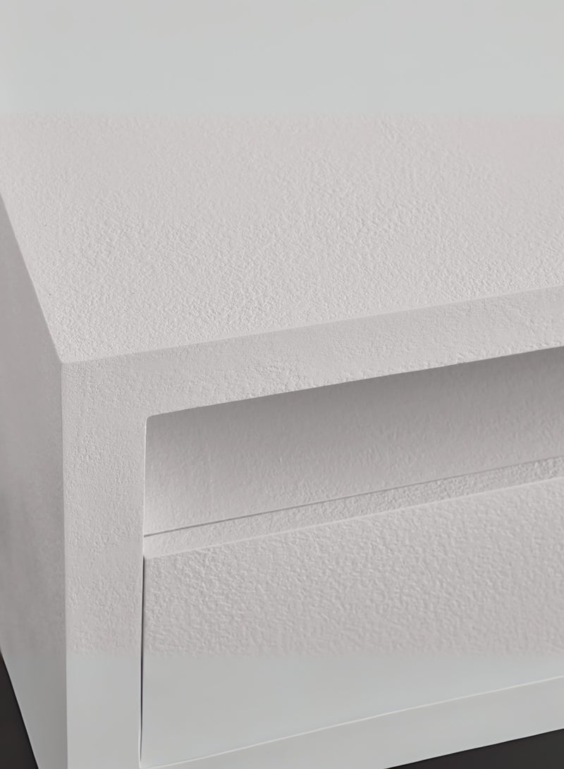 كستم ديكو حامل تلفزيون أبيض حديث من كاستومديكو هورايزون لغرفة المعيشة - وحدة تحكم ترفيه خشبية مع خزائن ورف مفتوح، خزانة وسائط بسيطة لأجهزة التلفزيون ذات الشاشات المسطحة حتى 75 بوصة - Image 3