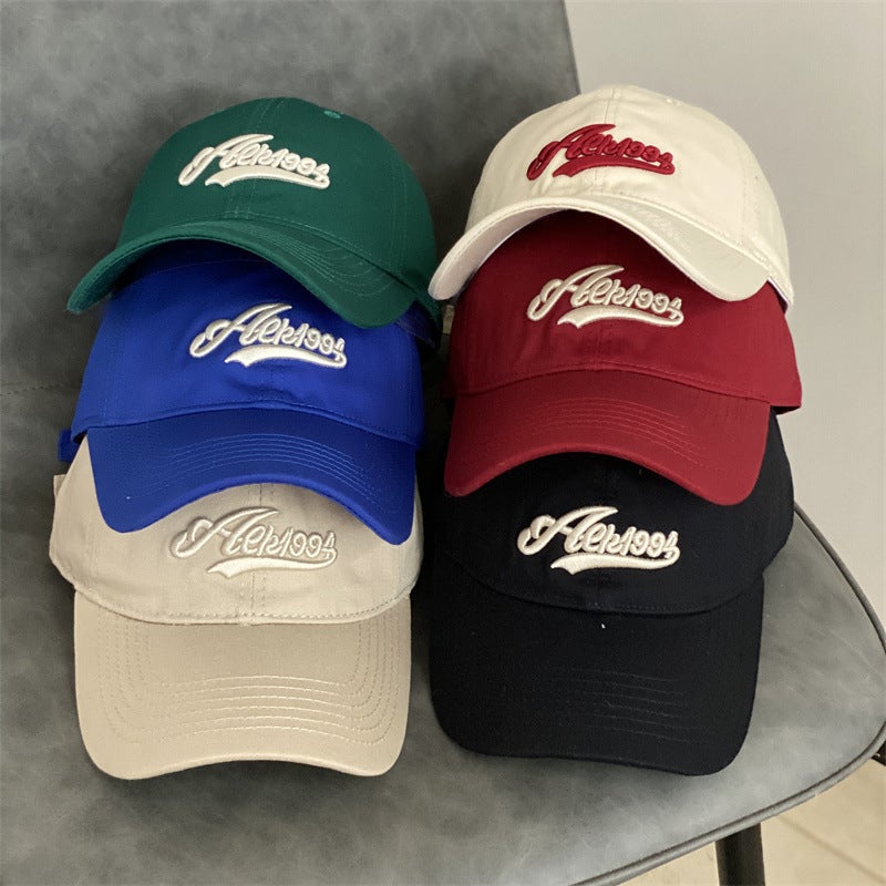Embroidered Cap Unisex American  Soft Top Sun Protection Hat Cotton - Image 2