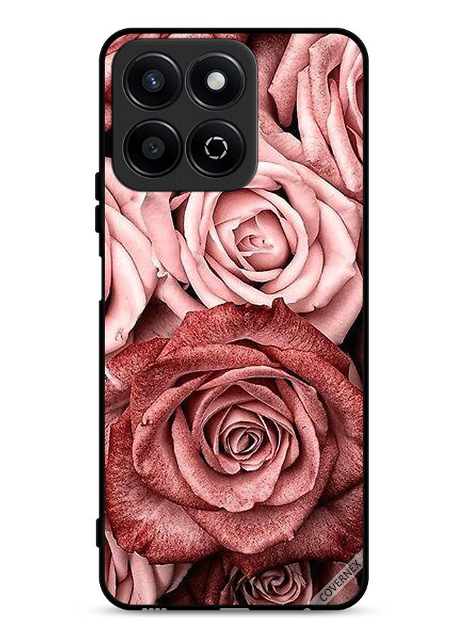 Covernex Honor X7c 4G Protective Case Cover Peach Flowers - Image 1