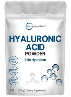 Micro Ingredients Hyaluronic Acid Serum Powder, Skin Hydration 3.52 oz  - Image 1