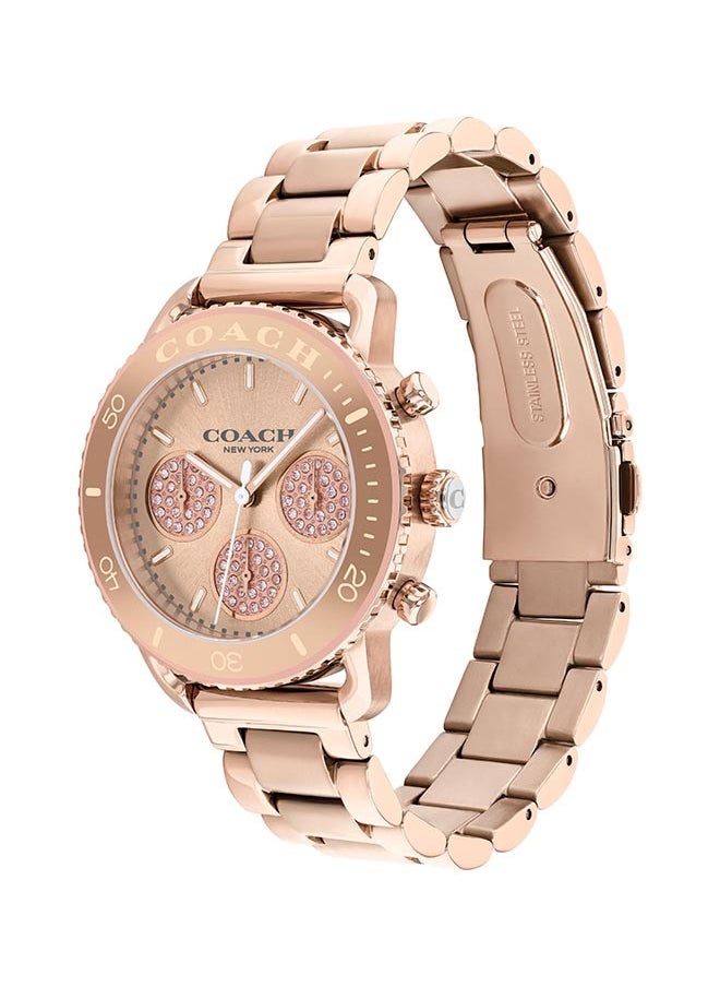 COACH Women's Chronograph Round Shape Stainless Steel Wrist Watch 14504255 - 37 Mm  - Image 2