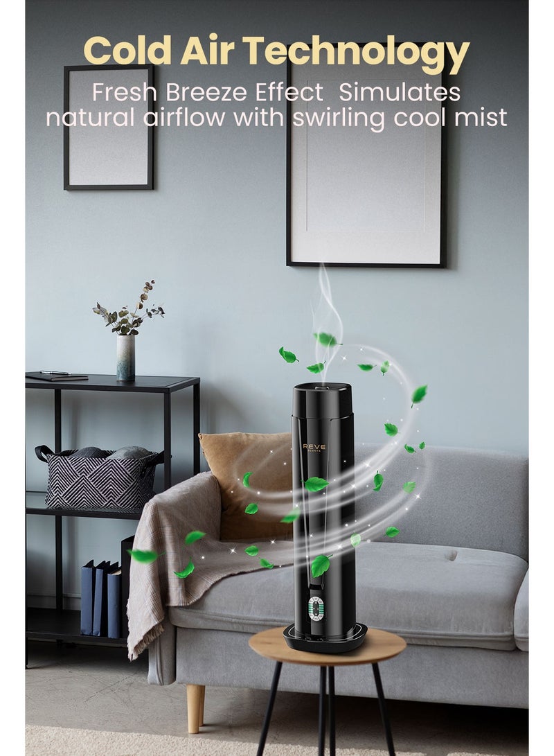 REVE SCENTS معطر هواء REVE الذكي مع جهاز تحكم عن بعد، 3 مستويات من الرذاذ، مؤقت 8 ساعات، شاشة رقمية، معطر زيت أساسي بدون ماء للاستخدام في المنزل والمكتب والفندق - Image 4