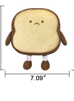 Bukela Toast Bread Pillow Funny Food Plush Toy Pillows Small Cute Stuffed Plush Toast Sofa Pillow (Toast ​​Bread, Brown)  - Image 5