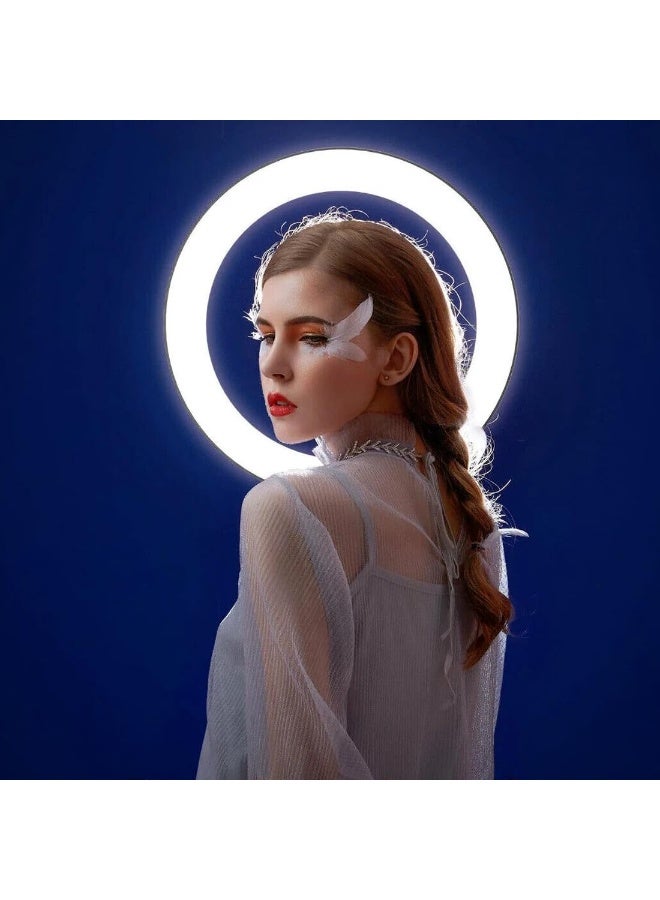 MUNTAQI Soft Ring Light – 18-Inch LED Ring Light with Stand & Phone Holder, Dimmable Beauty Light for Photography, Makeup, TikTok, YouTube, Live Streaming & Video Recording - Image 4