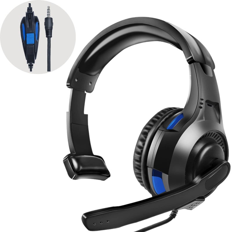 Megadream One Ear Gaming Headset for PS5/PS4/Xbox Series S/Xbox Series X, Wired Online Game Unilateral Headset, 50mm Drivers|Detachable Mic|3.5mm Headphone Jack for Switch Lite, Xbox One, Laptop/Phone - Image 1