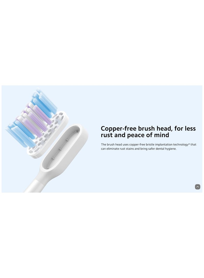 Xiaomi Xiaomi Smart Electric Toothbrush T501 Replacement Heads (White Pro) 2-Pack -White - Image 4