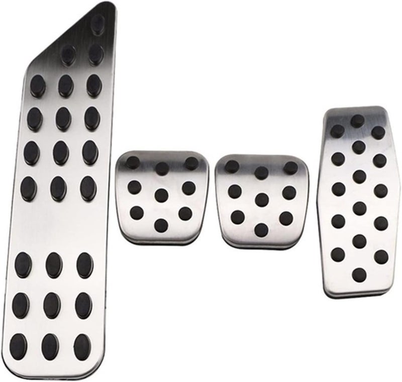 QASULER Stainless Steel Car Pedal Pads - Image 1