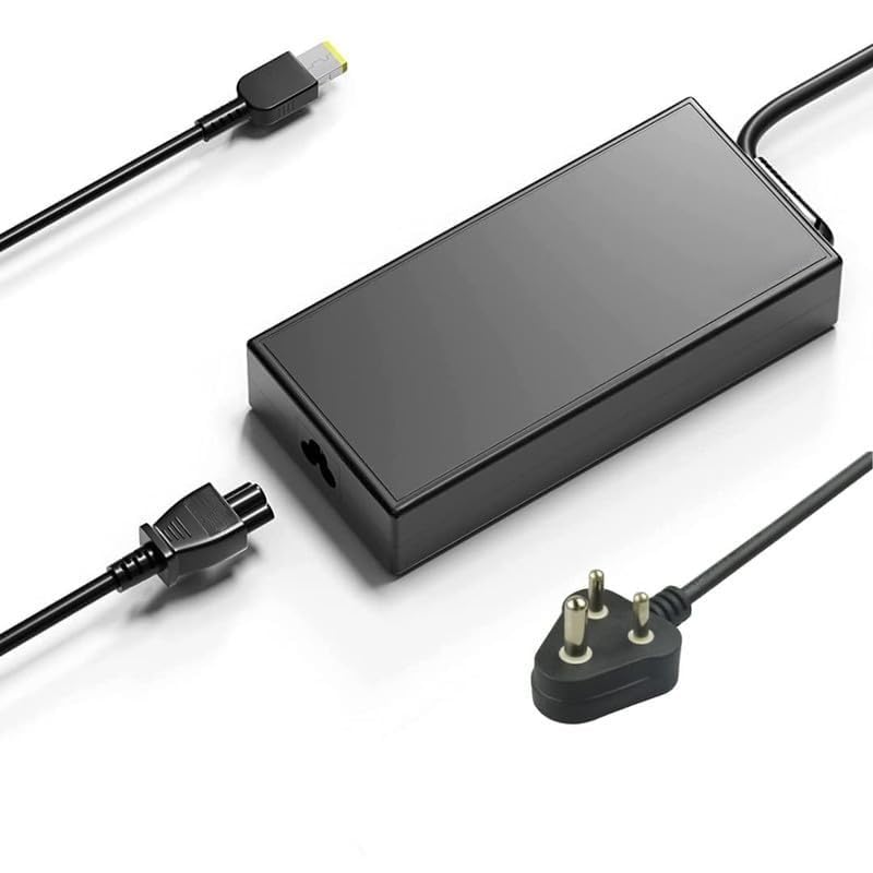 Factotech 65W Laptop Charger Adapter for Lenovo Laptops (20V/3.25A, USB Pin) – with Power Cord - Image 1