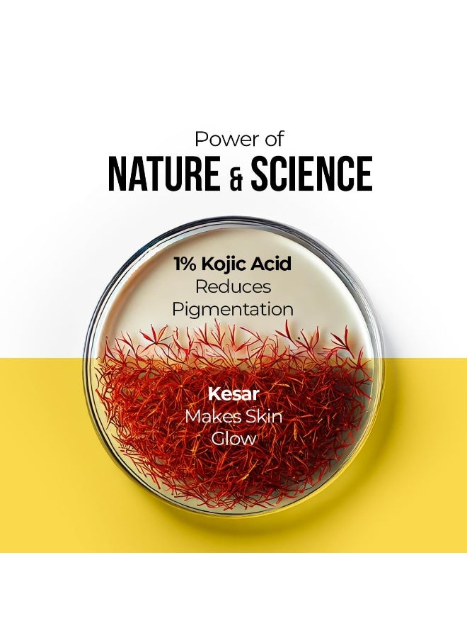 Dr. Sheth's Kesar & Kojic Acid Sunscreen with SPF 50 Pa++++ | For Pigtation-Free Skin | No White Cast & Light Weight | For Daily Moisturization | For All Skin Types | 125 g - Image 4