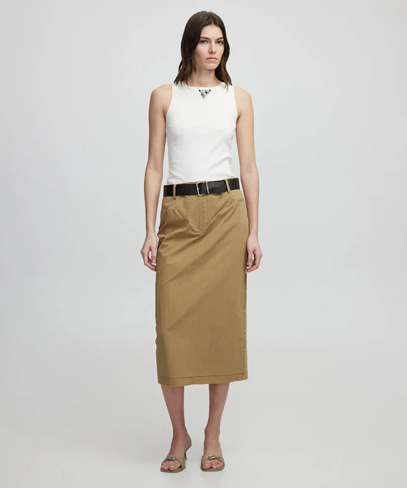 ابيكول Rivet Embellished Skirt