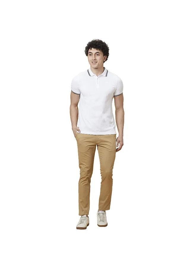 Being Human Mens Khaki Slim Fit Chinos