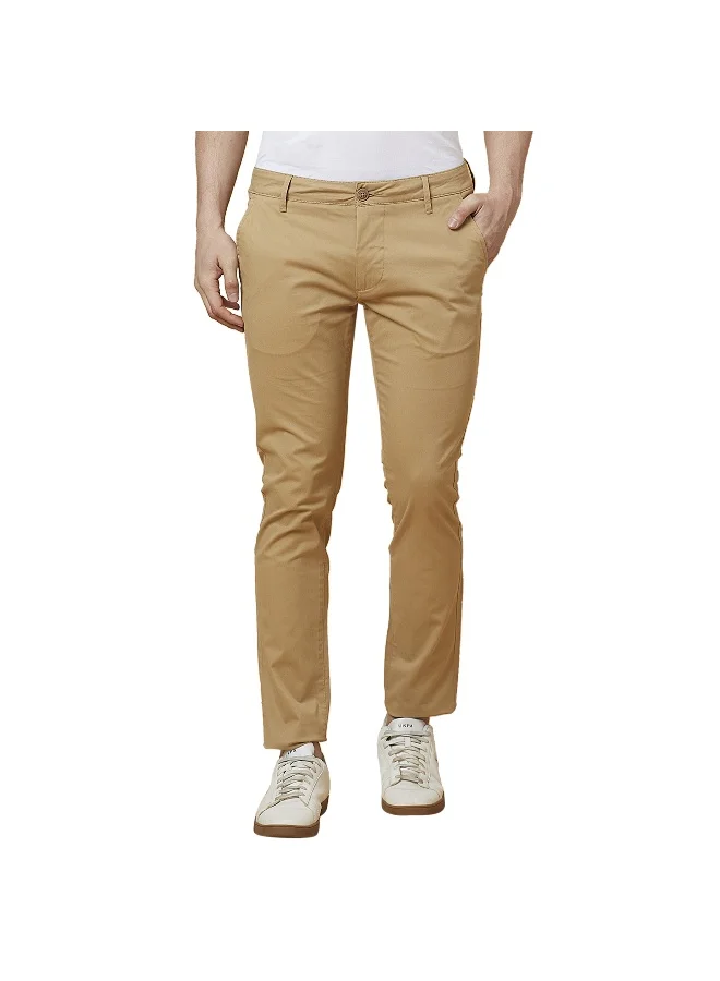 Being Human Mens Khaki Slim Fit Chinos
