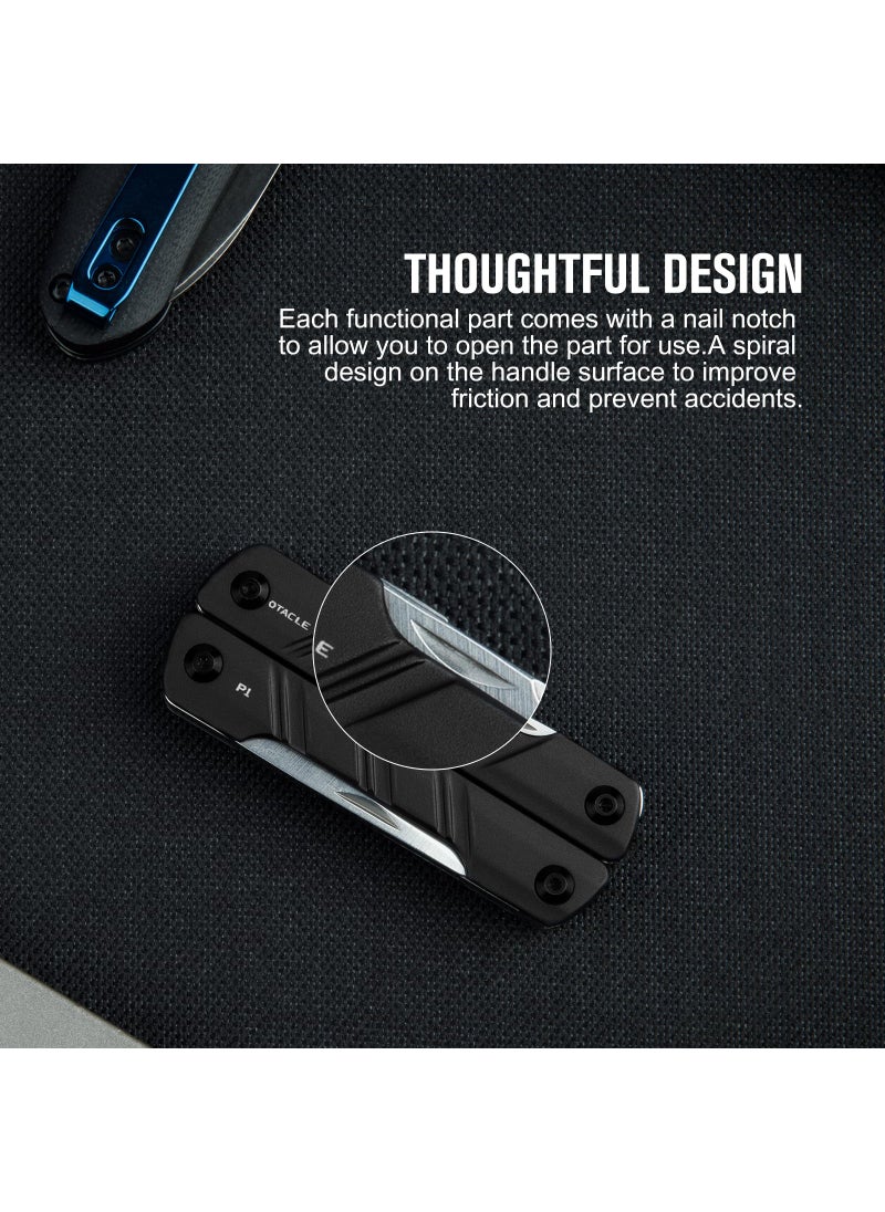 OKNIFE OKNIFE Otacle P1 11-in-1 Multi-Plier, Lightweight Multitool Pliers with Scissors, Bottle Opener and Screwdriver, EDC Gear with Lanyard Hole  - Image 5