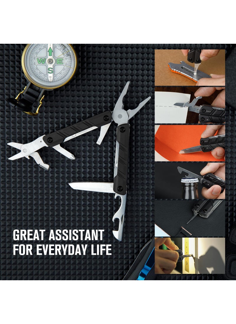 OKNIFE OKNIFE Otacle P1 11-in-1 Multi-Plier, Lightweight Multitool Pliers with Scissors, Bottle Opener and Screwdriver, EDC Gear with Lanyard Hole  - Image 4