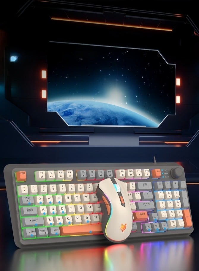 XUNFOX RGB Gaming Combo with Modern Design Mouse and Keyboard - Image 5